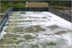 Bể điều hòa nước thải nhà máy hóa mỹ phẩm