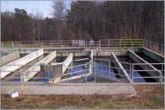 Bể khử trùng nước thải nhà máy hóa mỹ phẩm