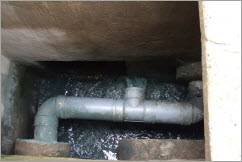 Hố thu nước thải nhà máy hóa mỹ phẩm