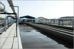 Mương tách mỡ nước thải nhà máy da giày