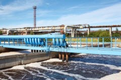 Bể điều hòa nước thải nhà máy cao su