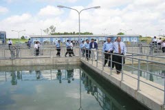 Bể chứa bùn nước thải nhà máy đóng tàu